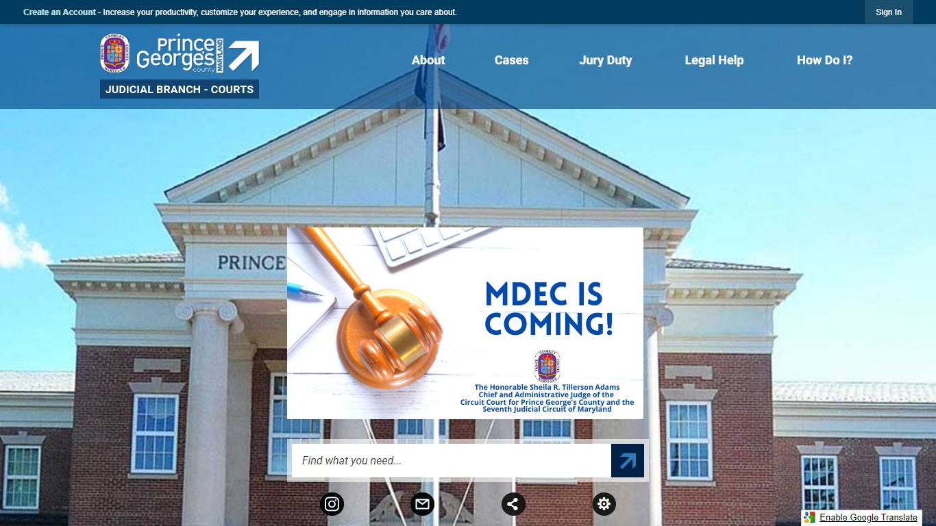 Prince George's County Judicial, MD | Official Website
